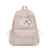 Mochila Escolar Simples de Aparência Sofisticada Estilo Coreano para Alunas do Ensino Fundamental, Médio e Superior, Mochila de Grande Capacidade, Mochila Leve Casual para Viagem