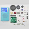Kit eletrônico de rádio transistorizado de seis transistores para montagem, ensino e treinamento de montagem de componentes DIY, sem componentes.
