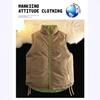 Chaleco Reversible de Marca de Moda al por Mayor Transfronterizo para Hombres y Mujeres Parejas 2025 Nuevo Otoño e Invierno Acolchado Cálido de Algodón sin Mangas