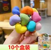 Cuerda para el cabello de alta elasticidad liga para el cabello de bebé banda de goma banda para el cabello para niños accesorios para el cabello para niños cuerda para el cabello color caramelo adorno para la cabeza para niñas