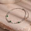 Pulseira Geométrica Simples de Zircônia Diamante de Luxo Leve Moda Europeia e Americana Ins Elegante para o Dia a Dia Versátil Pulseira Sofisticada para Mulheres
