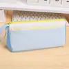 Estojo Grande para Alunos do Ensino Fundamental, Estilo Ins Personalizado, Resistente a Manchas, Estojo para Meninos, Caixa de Papelaria para Meninas, com Impressão de Logo, para Ensino Médio