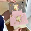 Funda Rosa con Corazón de Rilakkuma para iPad 11/10ª Generación, Funda para Tableta Pro de 12.9 Pulgadas, Desmontable air4/5