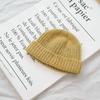 Chapéu curto coreano estilo rogue, chapéu masculino de malha da moda, chapéu frio ondulado, chapéu guapi feminino, chapéu de hip-hop, chapéu de lã para dança de rua de inverno