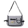 Bolsa mensageiro de grande capacidade feminina novo estilo coreano moda workwear estudante japonês bolsa mensageiro estudante universitário masculino sala de aula mochila escolar