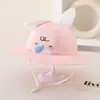 Sombrero de Pescador Lindo de Dibujos Animados para Niños, Sombrero de Sol de Primavera y Verano para Niños y Niñas, Sombrero Lindo con Forma de Animal de Ala Ancha