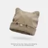 Chapéu de Lã Tricotado Daifa Outono e Inverno Chapéu de Dedo para Gestantes Pós-parto Mostra o Rosto Chapéu Pequeno à Prova de Vento Chapéu Coreano Fofo