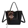 Bolso Cubo Retro Maillard Transfronterizo para Mujer, Bolso Cubo de Nicho, Súper Popular, Textura de Alta Calidad, Bolso de Hombro Cruzado