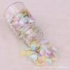 Lantejoulas redondas de 10mm, meio dobradas, fundo prateado fosco dourado, furo lateral em PVC, contas escama de peixe, acessórios de vestuário costurados à mão DIY