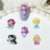 Nuevas Joyas de Arte para Uñas de Dibujos Animados Hielo a Través Chica Linda Elsa Princesa Accesorios de Resina Pasador DIY Decoración de Uñas