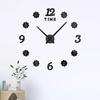 Trébol de Cuatro Hojas Estéreo DIY Reloj Divertido Reloj Creativo para Sala de Estar Dormitorio Pegatina de Pared Reloj de Espejo Simple y Moderno
