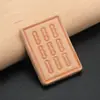 Llavero de Cuero para Mahjong Simple Hecho a Mano de Piel de Vaca Colgante de Llave de Mahjong Cuero Creativo