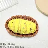 Tamaño Grande - Canasta de Pan Pintada Tostada Accesorios de Resina Pegamento Crema Imán para Refrigerador DIY Caja de Almacenamiento Llavero Venta al por Mayor