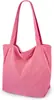 Bolsa de Compras Popular Transfronteiriça de Grande Capacidade Casual Simples Retrô de Veludo Cotelê para Mulheres Bolsa Leão Ling