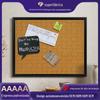 Adesivos de Parede Personalizados Criativos em Cortiça Tecida Quadro de Avisos Moldura Preta Transfronteiriça Quadro de Avisos Quadro de Exibição de Fotos para Casa Quadro Decorativo para Recados