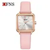 Reloj de Cuarzo Oufani para Commuter con Caja de Aleación, Elegante Reloj para Mujer, Resistente al Agua 30m, Alta Estética, Reloj de Pulsera Cuadrado para Mujer