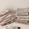 Funda de almohada de gasa de algodón estilo japonés, Funda de almohada de velo de algodón puro con estampado floral pequeño fresco, Funda de almohada suave y transpirable