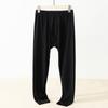 Calça comprida masculina de veludo dupla face sem costura para outono e inverno, à prova de frio, temperatura constante, aquecimento, forrada com fleece, calça de outono quente, leggings