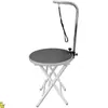 Mesa de Peluquería Portátil Redonda para Gatos con Soporte Plegable Mesa de Belleza