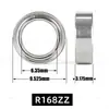 R168Zz Rodamiento para Juguete Giratorio de Giroscopio 6.35*9.525*3.175mm Rodamiento para Aro Hula Inteligente