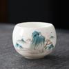Juego de Cerámica Jade Maestro Taza de Té Set de Té Tendencia Nacional Taza de Té Huevo de Dragón Gran Capacidad Set de Té Portátil