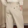 Pantalones de Hombre de Alta Calidad Rectos Holgados Otoño 2026 Nuevos Pantalones Casuales para Hombre Resistentes a las Arrugas Pantalones Formales para Hombre de Mediana Edad Venta al Por Mayor