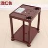 Mesa de Mahjong Mesa de Centro Pequeña Máquina de Mahjong Junto a Mesa de Té de Plástico Salón de Mahjong Estante para Ollas Sala de Ajedrez y Cartas Estante para Tazas de Té