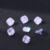 Ninho de Pássaro Cortado Cor Fertilizante Quadrado Tridimensional Luz Luxo Base Pontiaguda Cristal Natural Zircônia Acessórios de Joias Diy Inlay