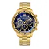 Reloj para Hombre, Sensación de Alta Gama, Stock Disponible para Comercio Exterior, Cristal con Luz Azul, Correa de Acero, Reloj para Hombre, Reloj de Cuarzo con Esfera Grande Transfronterizo