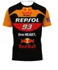 Camiseta Hombre Red Bull Racing 2025 2025 Nueva Casual Deportiva Racing Ropa de Entrenamiento Verano