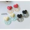 Anillo hueco redondo japonés de colores, accesorios de resina, joyería artesanal, pendientes colgantes hechos a mano, material de carcasa para teléfono móvil, venta al por mayor