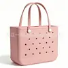 Bolsa de Playa Eva Personalizada en Stock de Fábrica, Bolsa Perforada de Gran Capacidad, Amigable para Bricolaje, Cesta Tote de Venta Caliente Transfronteriza para Mujeres