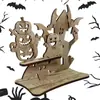 Nuevos Productos Transfronterizos Halloween Artesanías de Madera Árbol Fantasma Calabaza Escena Festiva Decoraciones de Ambiente