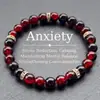 Pulsera Popular Transfronteriza Temu Xiyin Tk Pulsera de Piedra Ojo de Tigre Piedra Negra Pulsera de Cuentas Pulsera de Amatista Tricolor