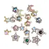 Nuevo Colgante de Aleación Microincrustado Accesorios para Joyería DIY Pulsera Collar Colgante de Joyería Estrella Luna Venta al por Mayor