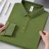 Camisa Polo de Algodón Personalizada de Manga Larga Cuello Solapa Ropa de Trabajo Camisa Publicitaria Actividad de Equipo Corporativo Ropa de Trabajo Impresión de Texto e Imágenes
