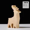 Madeira de Tília Escultura em Madeira DIY Escultura em Madeira Produtos Semi-Acabados Tília Desenho Animado Escultura em Madeira Animais Pequenos Madeira Maciça Fabricante Atacado Esculturas em Madeira
