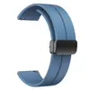 Pulseira de relógio de silicone Huawei Watch 3/3 Pro/GT 3, pulseira de mesa GT 2, GT 2 Pro com fivela de fecho magnético dobrável