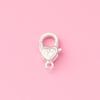 Prata lisa s925 garra de gato amor fecho de mola pulseira DIY colar fecho lagosta acessórios de joias artesanais material