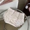 9024 Ropa Interior de Algodón Estilo Dulce de Primera Elección para Mujer 10A Antibacteriana con Refuerzo Extendido Encaje Triángulo Bragas