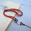 Cordón de collar colgante ajustable al por mayor para jadeíta, obsidiana, ágata, cristal, hecho de cordón de algodón de Mongolia Exterior