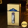 B06 Case de Cigarros com Rosca Grossa Carregamento USB Isqueiro de Arco Isqueiro Integrado de 20 Peças Fabricante de Case de Cigarros Atacado