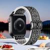 Para AppleWatch10 generación Ultra2 reloj de nailon con correa de muñeca Apple S8 SE/6/7/S8 banda elástica