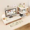 Organizador de escritorio, soporte para computadora de escritorio, elevador de monitor, base para pantalla de visualización, soporte de escritorio