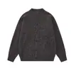 Cardigan suéter Magic Bear outono e inverno, uma peça descontraída e estilosa na estética "old money", adequado para roupas de trabalho masculinas, um suéter de tricô versátil de cor sólida e uma opção casual de agasalho para homens