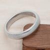 Europa y Estados Unidos pulsera anillo de rayas verticales de personalidad de industria pesada transfronteriza pulsera minimalista retro exagerada al por mayor para mujer