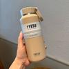 TYESO taza gran capacidad hervidor deportes al aire libre hombres y mujeres portátil acero inoxidable 304 frío y caliente taza de fácil extracción