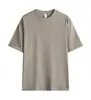 Camiseta de Algodão Pesado 240G Gola Redonda Cor Sólida Camiseta Base Camiseta Roupa de Trabalho Manga Curta Camiseta Masculina Personalização