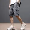 Tendência de Verão Marca Shorts Jeans Masculinos Soltos Calças Cinco Pontos Calças Finas de Comprimento Médio Culotes Jeans Juvenis Roupa de Trabalho Atacado