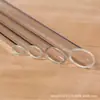 Copo de Água Stanley com Canudo de Vidro 14mm Diâmetro Grande Loja de Chá de Leite Canudo para Milk Tea Bolhas Suco Pedaços de Fruta